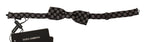Brown Silk Polka Dot Jacquard Men  Bow Tie Papillon Dolce & Gabbana