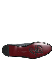 Dolce & Gabbana Blue Woven Raffia Slip On Loafers Shoes