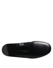 Dolce & Gabbana Blue Logo Cotton Loafers Formal Dress Shoes