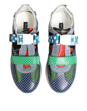 Dolce & Gabbana Multicolor Leather Low Top Sneakers Shoes