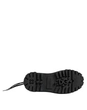Dolce & Gabbana Black Low Top Lace Up Trekking Sneakers Shoes