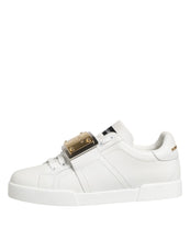 Dolce & Gabbana White Logo Plaque Low Top Men Sneakers Shoes