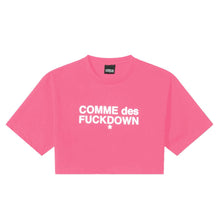 Comme Des Fuckdown Fuchsia Cotton Women T-Shirt
