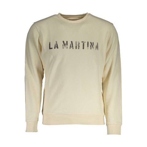 White Cotton Men Sweater La Martina