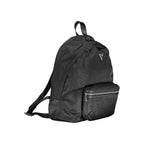 Guess Jeans Nero Nylon Men Backpack
