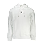 Calvin Klein White Cotton Men's Sweater with Hood
