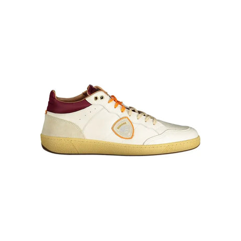 White Polyester Sneaker Blauer