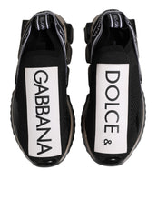 Dolce & Gabbana Black Sorrento Slip On Low Top Sneakers Shoes