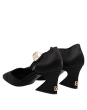 Dolce & Gabbana Black Leather Logo Ankle Strap Sandals Shoes
