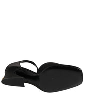 Dolce & Gabbana Black Leather Logo Ankle Strap Sandals Shoes