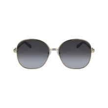Salvatore Ferragamo Gold Metal Sunglasses