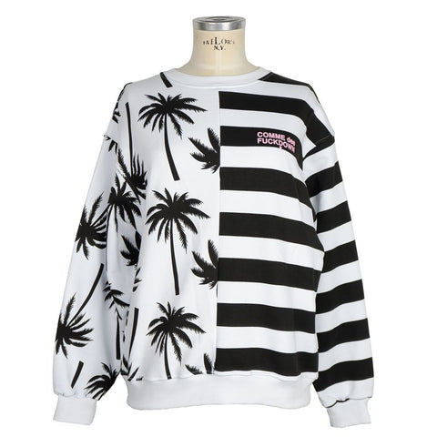 Comme Des Fuckdown Black Cotton Women Sweater