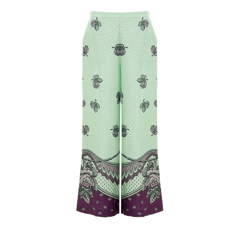 Gucci Green Silk Pant