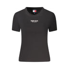 Tommy Hilfiger Black Cotton Women T-Shirt