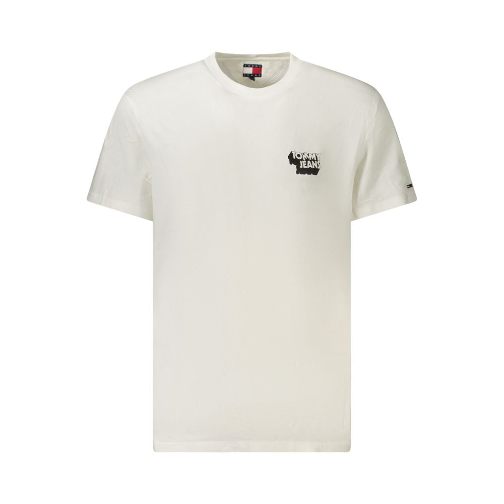 Tommy Hilfiger White Cotton Men T-Shirt