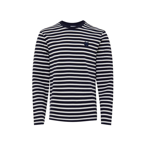 Maison Kitsuné Blue Cotton Long Sleeve