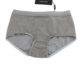 Underwear Silver With Net Silk Bottoms Dolce & Gabbana