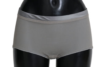 Underwear Silver With Net Silk Bottoms Dolce & Gabbana