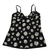 Black Daisy Print Dress Lingerie Chemisole Dolce & Gabbana