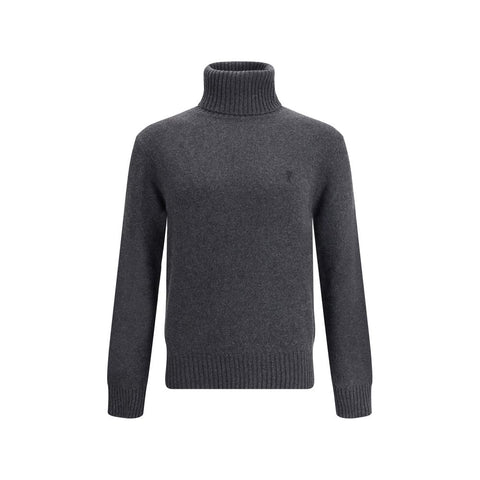 Ami Paris Pull Col Roule Ami De Coeur