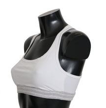 White Cotton Sport Stretch Bra Underwear Dolce & Gabbana