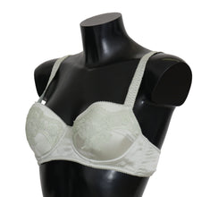 Green Balconcino Bra Floral Lace Underwear Dolce & Gabbana