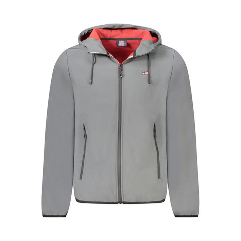 Gray Polyester Men's Jacket Norway 1963