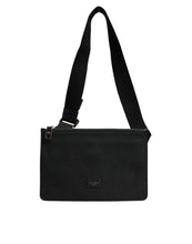 Dolce & Gabbana Black Leather Logo Embossed Waist Fanny Pack Bag
