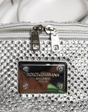 Dolce & Gabbana Silver Crystal-Embellished Belt Strap Bag