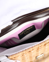 Dolce & Gabbana Beige Fiber Vegetable Basket Handbag Tote Bag