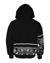 Dolce & Gabbana Black Bandana Hooded Men Sweatshirt Sweater