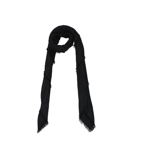 Balmain Black Viscose Foulards