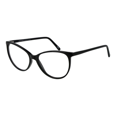 Black Unisex Glasses Frame Andy Wolf