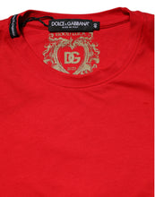 Dolce & Gabbana Red Short Sleeves Crew Neck Casual Top T-shirt