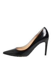 Dolce & Gabbana Black Calf Leather Stiletto Heels Pumps Shoes