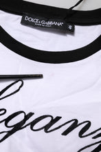 Dolce & Gabbana White Eleganza Cotton Crew Neck Tee T-shirt