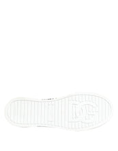 Dolce & Gabbana Green Portofino Crystal DG Logo Sneakers Shoes