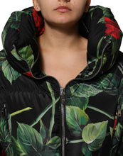 Dolce & Gabbana Multicolor Floral Puffer Coat Full Zip Jacket