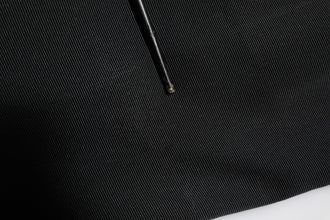 Dolce & Gabbana Black Acetate HighWaist Tapered Trouser Pants
