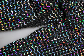 Dolce & Gabbana Multicolor Sequined Leggings Trouser Pants