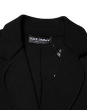Dolce & Gabbana Black Viscose Single Breasted Blazer Jacket