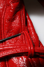 Dolce & Gabbana Red Wool Single Breasted Trench Coat Jacket