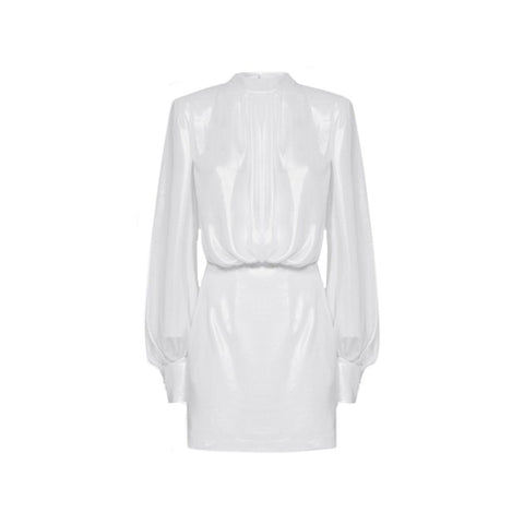 BLANCA VITA Abelia Laminated Mini Dress