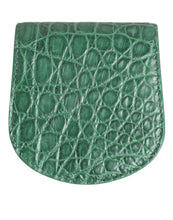 Dolce & Gabbana Green Exotic Skin Coin Condom Case Holder Pocket Wallet