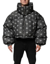 Dolce & Gabbana Black DG Monogram Full Zip Puffer Men Jacket