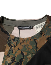 Dolce & Gabbana Multicolor Patchwork Cotton CrewNeck  T-shirt