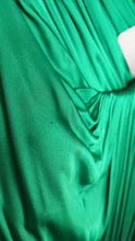 Dolce & Gabbana Dark Green Viscose Long Sleeve Midi Dress