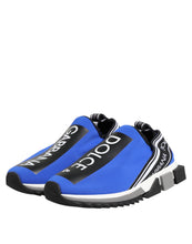 Dolce & Gabbana Blue Logo Low Top Sorrento Sneakers Shoes