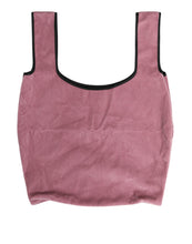 Dolce & Gabbana Pink Cotton Velvet DG MILANO Shoulder Shopping Borse Bag