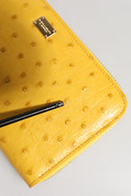 Dolce & Gabbana Yellow Leather Logo Plaque Zip Around Continental Wallet